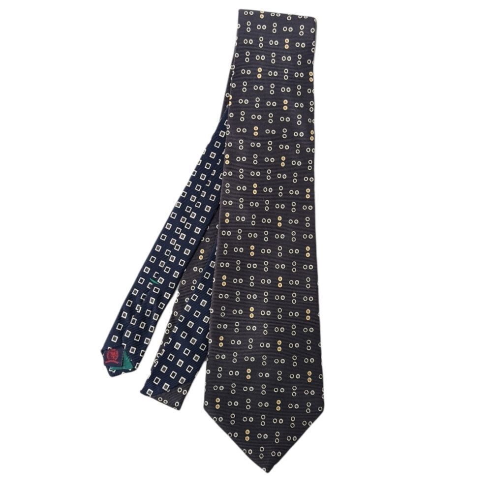 Tommy Hilfiger Men's Black Patterned Tie